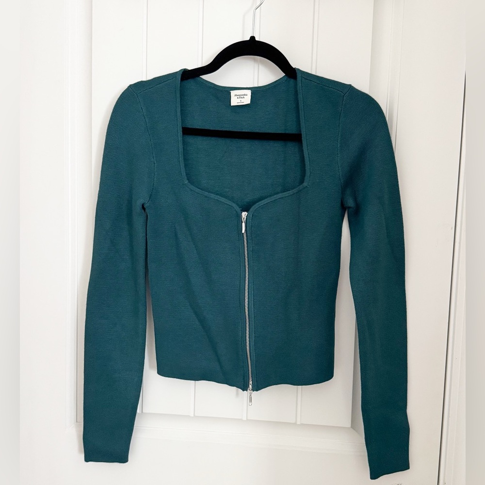 Abercrombie & Fitch Teal Cardigan Sweater